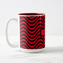 SVG-Individuelle Name mit rotem und schwarzem Must Zweifarbige Tasse