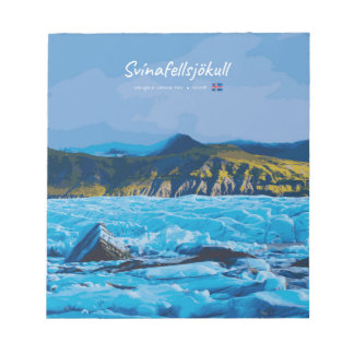 Svínafellsjökull, Iceland - Glacier View Notizblock