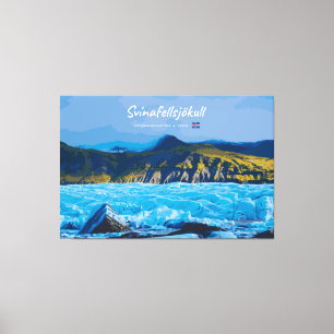 Svínafellsjökull, Island - Gletscherblick Leinwanddruck