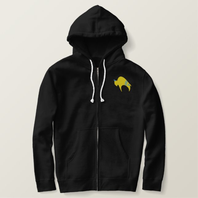 Sw Buffalo Bestickter Hoodie (Design vorne)