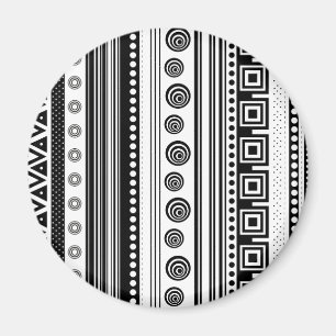 SW dekorative Aztekentextur Magnet