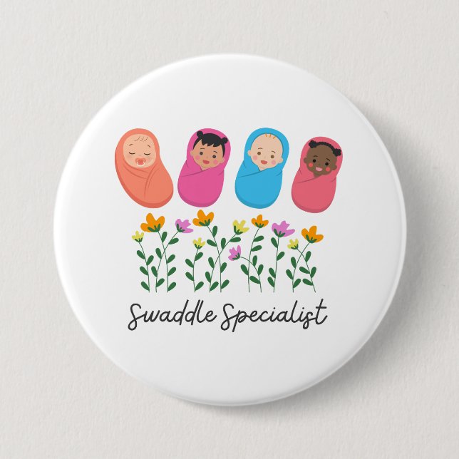 Swaddle Specialist NICU Nurse NeoNatal Button (Vorderseite)