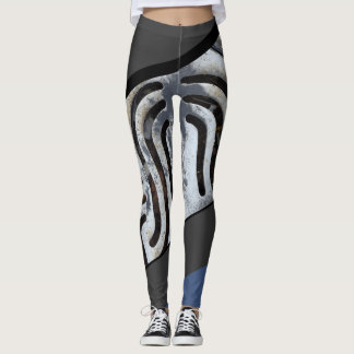 Swag auf Feuer schwärzen heraus städtische Leggings