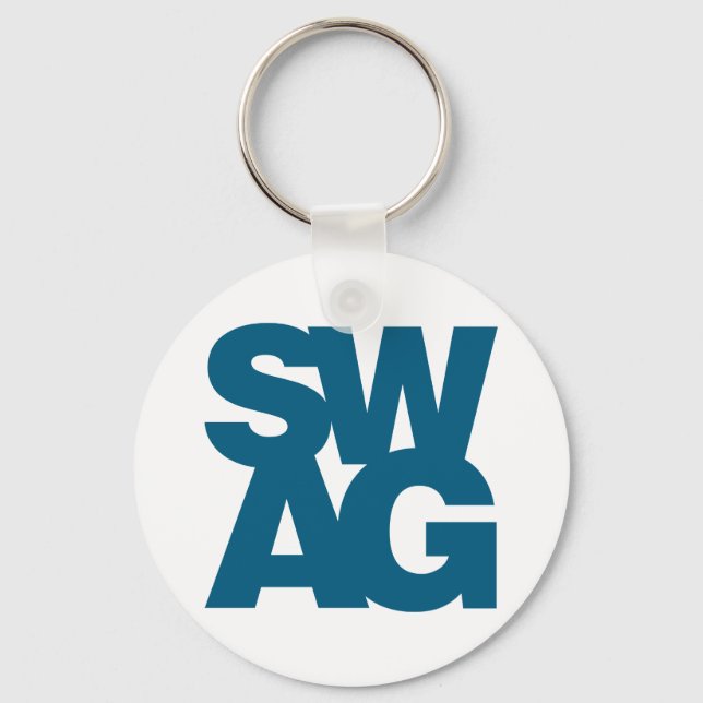 Swag - Blau Schlüsselanhänger (Vorderseite)