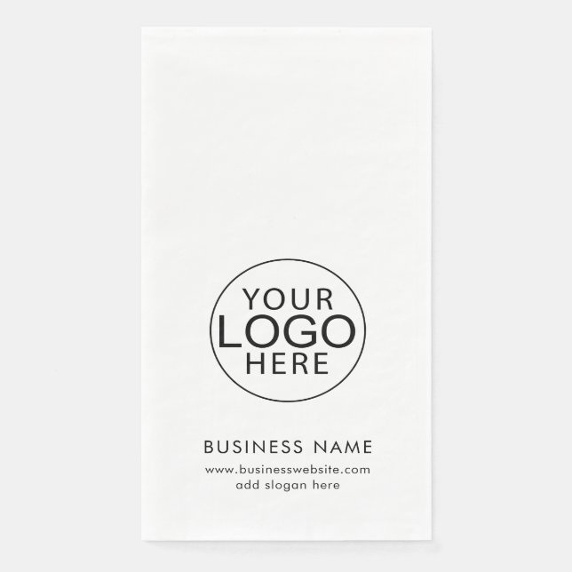 Swag für Veranstaltungen mit einfachen Firmenlogos Serviette (Vorderseite)