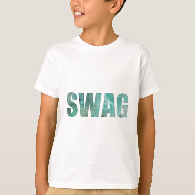 Swag-Galaxie-Jugend-T - Shirt - Weiß (Vorderseite)