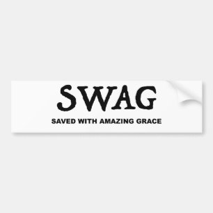 SWAG GERETTET MIT FANTASTISCHER ANMUT AUTOAUFKLEBER
