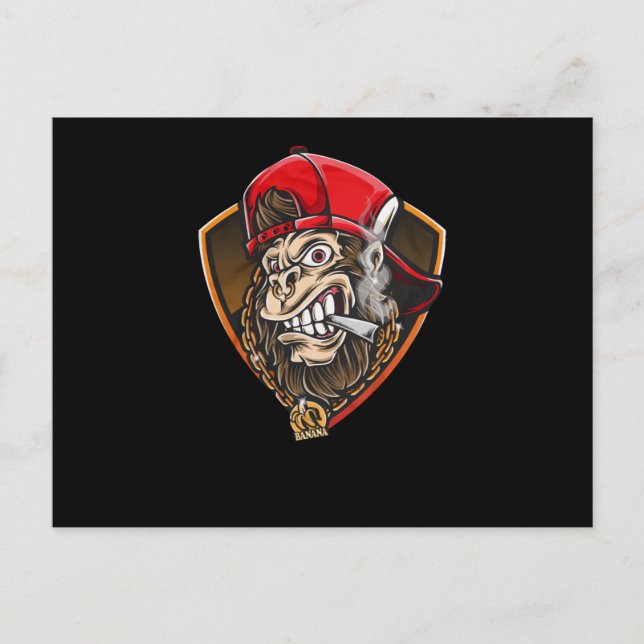 Swag Gorilla Postkarte (Vorderseite)