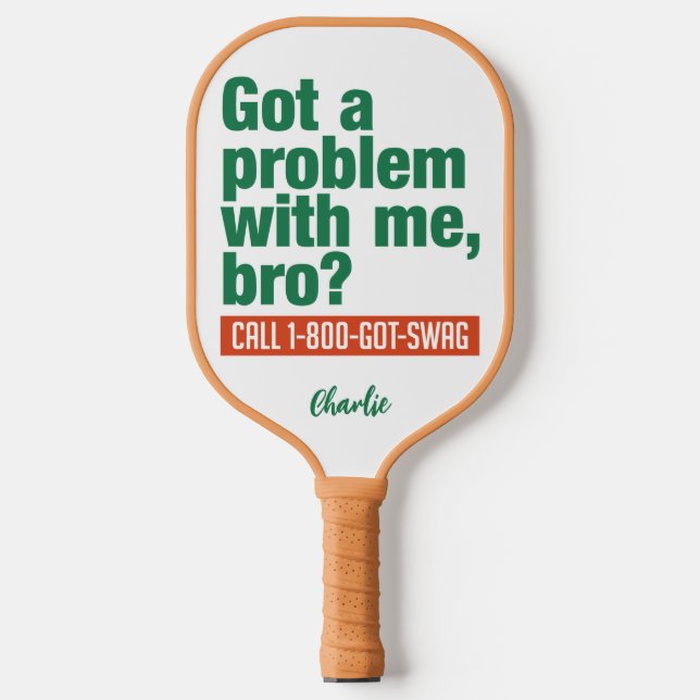 SWAG-individuelle Name Pickleball Schläger (Vorderseite)
