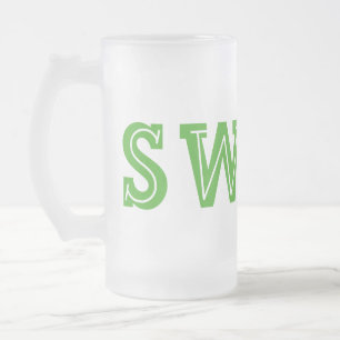 SWAG-Tasse - wählen Sie Stil & Farbe Mattglas Bierglas