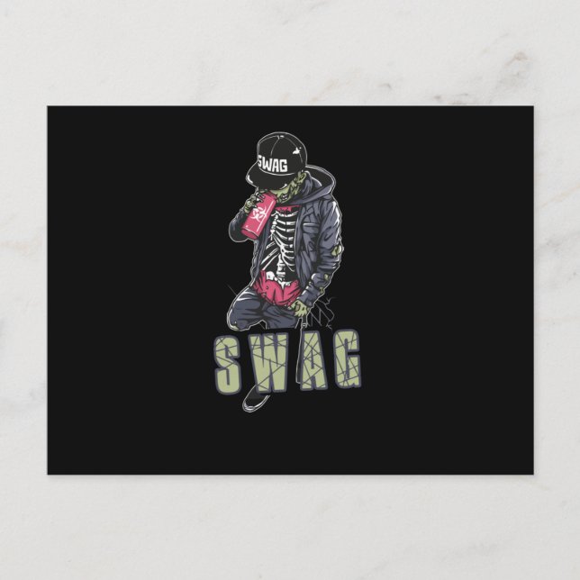 Swag Zombie Postkarte (Vorderseite)