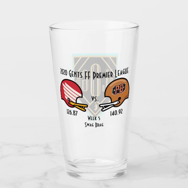 SwagBrag5 DuckyShin / Peaky Pint Glass Glas (Vorderseite)