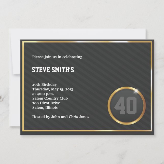 Swagger-Party Einladung (Vorderseite)