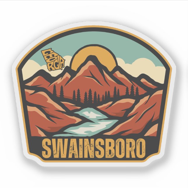 Swainsboro, Georgien Aufkleber (Vorderseite)