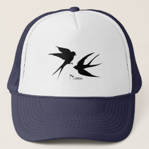 Swallow Birds Silhouettes Thunder_Cove Truckerkappe