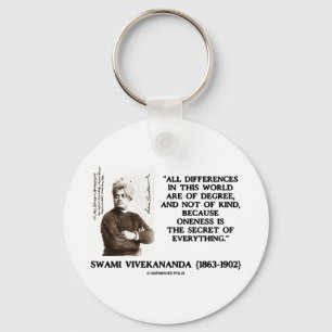 Swami Vivekananda Einssein-Geheimnis von alles Schlüsselanhänger