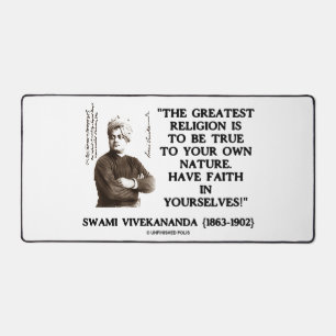 Swami Vivekananda Größte Religion Wahre Glauben Schreibtischunterlage