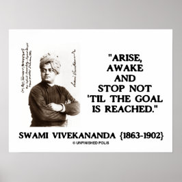 Swami Vivekananda kommt an Stopp Not Til Goal Poster