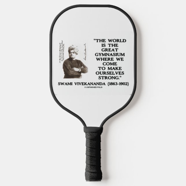 Swami Vivekananda World Great Gymnasium Strong Qte Pickleball Schläger (Vorderseite)