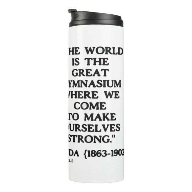 Swami Vivekananda World Great Gymnasium Strong Qte Thermosbecher (Nach rechts gedreht)