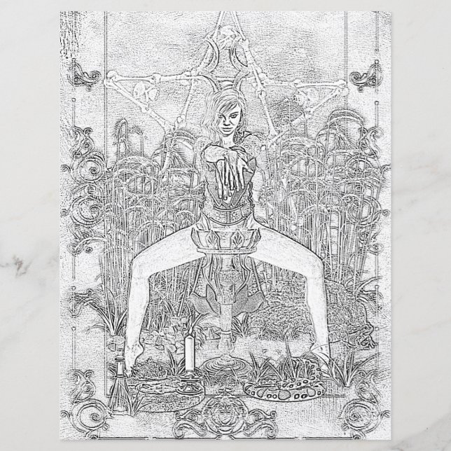 Swamp Hexenfarbenpapier der dunklen Magick-Farbsei (Vorderseite)