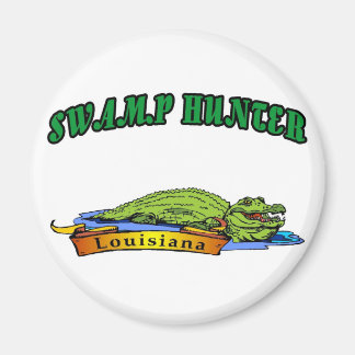 Swamp Hunter Louisiana Magnet