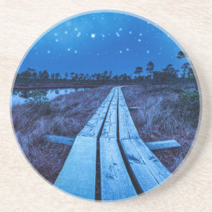 Swamp Night Getränkeuntersetzer