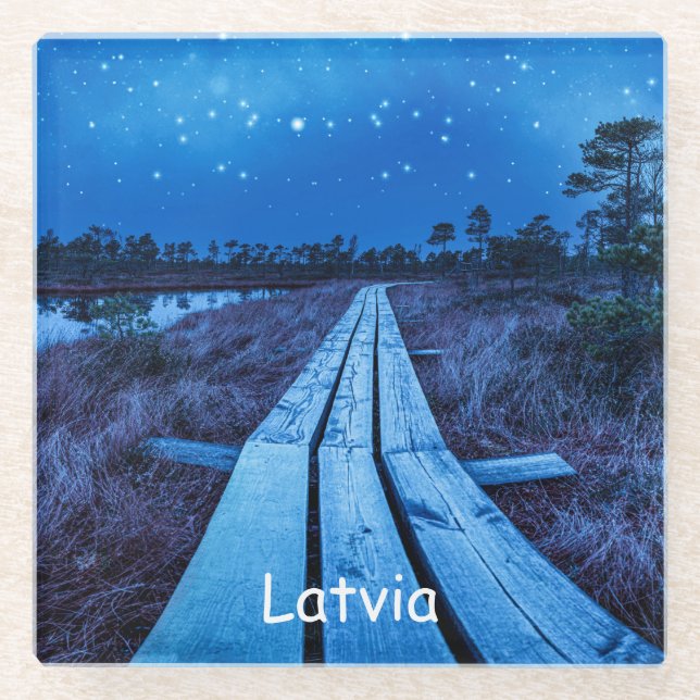 Swamp Night Glasuntersetzer (Vorderseite)