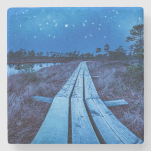 Swamp Night Steinuntersetzer