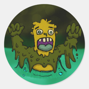 Swamp Thing Runder Aufkleber