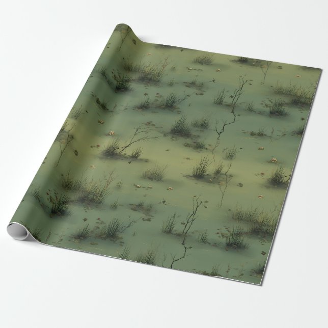 Swamp Witch Spring Wrapping Paper Geschenkpapier (Ungerollt)