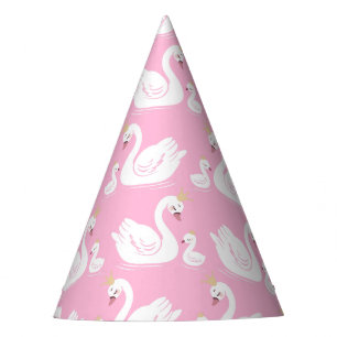 Swan 1. Geburtstag Party Babydusche Pink Partyhütchen