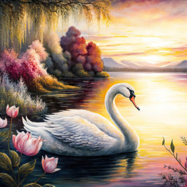 Swan am Lake Jigsaw Puzzle