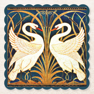 Swan and Rush and Iris, Fine Art, Untersetzer