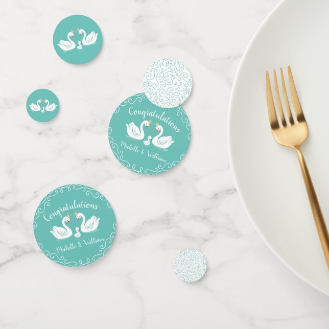 Swan Baby Shower Konfetti (Gruppe)