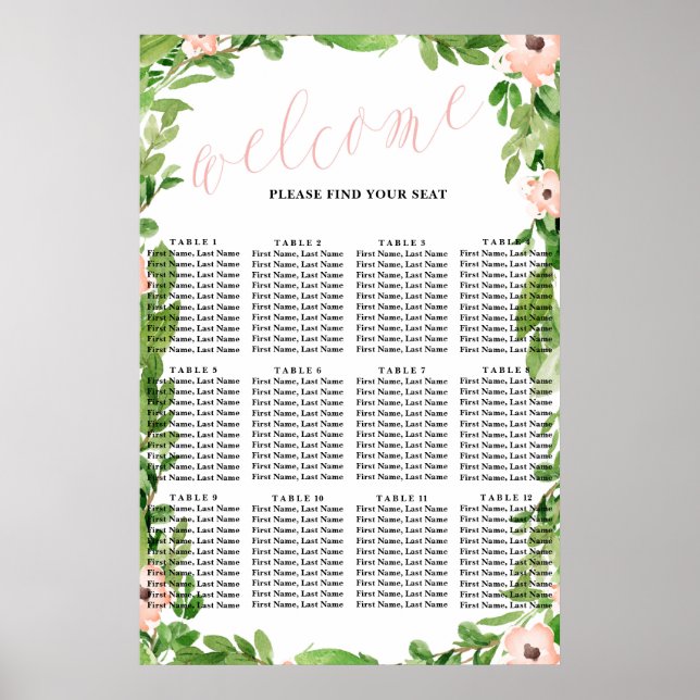 Swan Baby Shower Seekarte | Rosa Poster (Vorne)