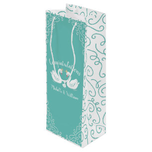 Swan Baby Shower Vintag Geschenktüte Für Weinflaschen