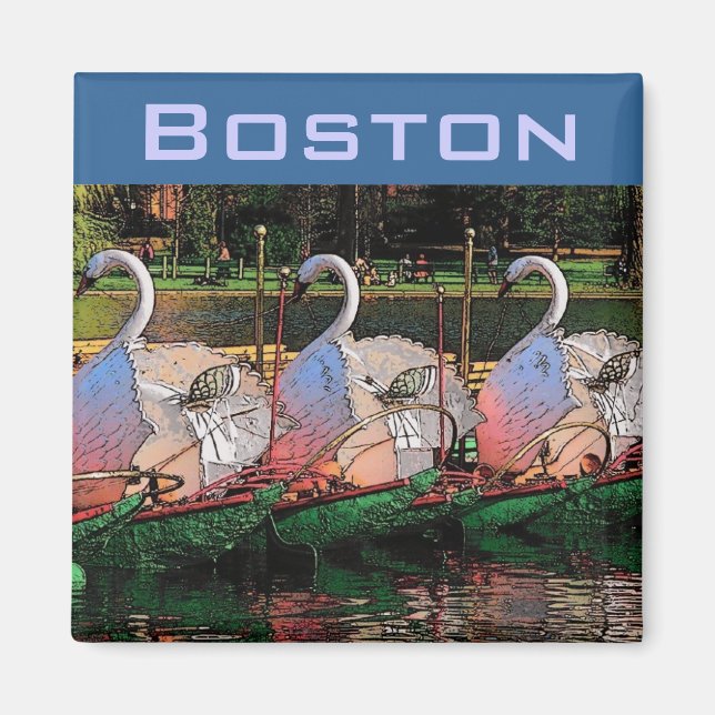 Swan Boats Magnet (Vorne)