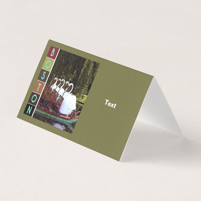 Swan Boote im Sommer - Boston (Vorderseite)