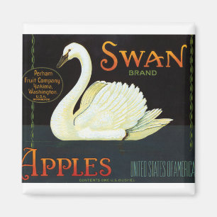 Swan Brand Äpfel Magnet