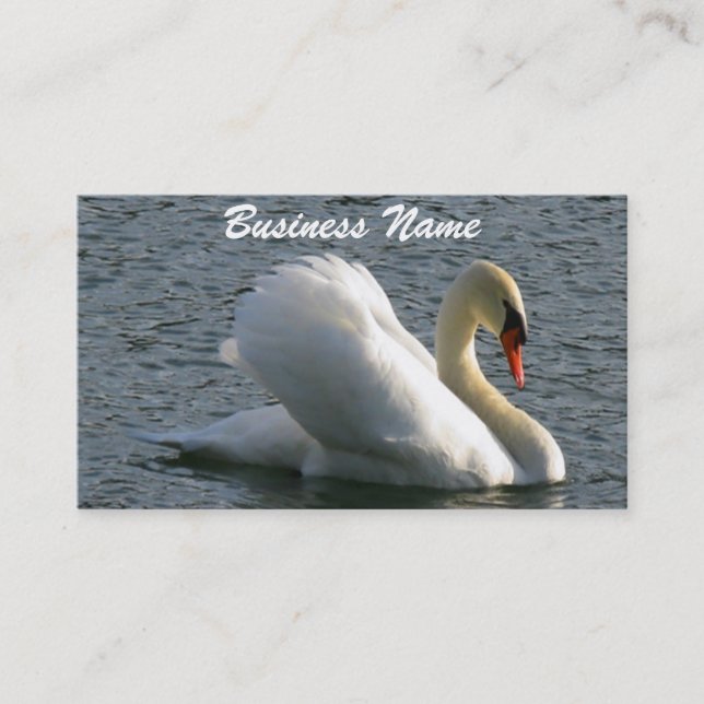 Swan Business Card Visitenkarte (Vorderseite)