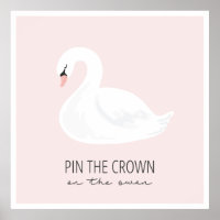 SWAN- Button der Krone auf dem Swan Poster