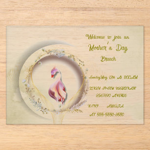 Swan chic MOTHER Party Acryleinladungen