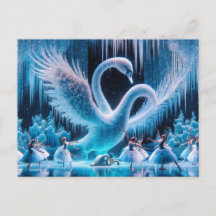 Swan Dance Postcard