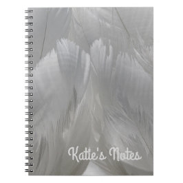 Swan Feathers Nah-up Foto Custom Notebook Notizblock