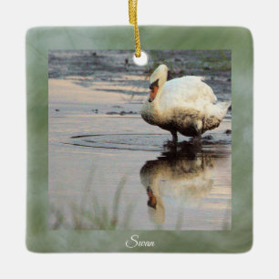 Swan Foto Ornament