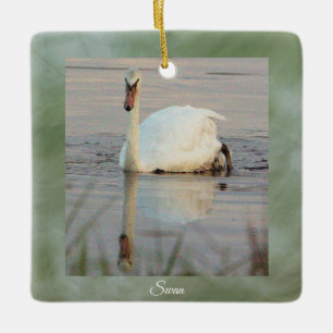 Swan Foto Ornament