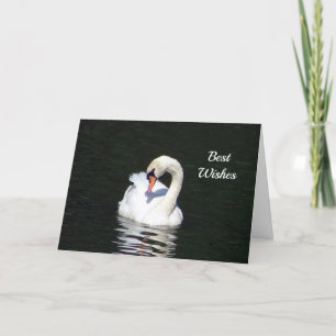 Swan Glückwunsch Hochzeitskarte Karte