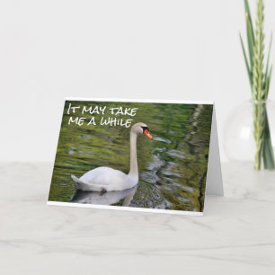 SWAN "IST AUF DEM WEG" ZU SAGEN **GLÜCKLICHER GEBU KARTE