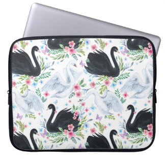 Swan Lake: Aquarellpastellmuster Laptopschutzhülle